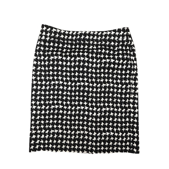 Talbots Abstract Houndstooth Black White Pencil Skirt Suit Professional Size 12 - Picture 1 of 8